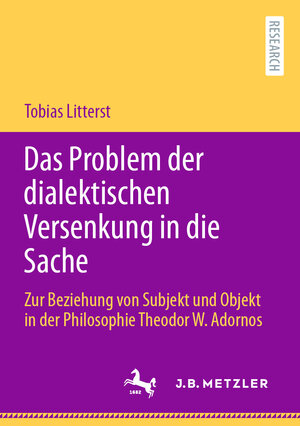 Buchcover Das Problem der dialektischen Versenkung in die Sache | Tobias Litterst | EAN 9783662672020 | ISBN 3-662-67202-2 | ISBN 978-3-662-67202-0