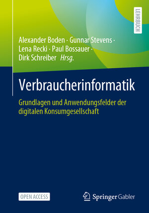 Buchcover Verbraucherinformatik  | EAN 9783662687062 | ISBN 3-662-68706-2 | ISBN 978-3-662-68706-2