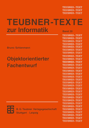Buchcover Objektorientierter Fachentwurf  | EAN 9783663011200 | ISBN 3-663-01120-8 | ISBN 978-3-663-01120-0