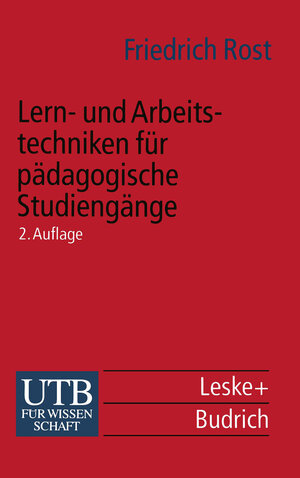 Buchcover Lern- und Arbeitstechniken für pädagogische Studiengänge  | EAN 9783663011729 | ISBN 3-663-01172-0 | ISBN 978-3-663-01172-9