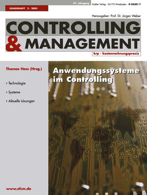 Buchcover Anwendungssysteme im Controlling: Was treibt die Entwicklung?  | EAN 9783663015697 | ISBN 3-663-01569-6 | ISBN 978-3-663-01569-7