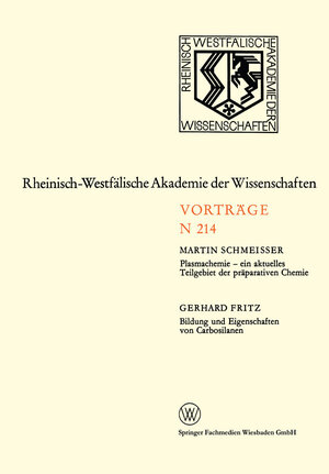 Buchcover Plasmachemie — ein aktuelles Teilgebiet der präparativen Chemie. Bildung und Eigenschaften von Carbosilanen | Martin Schmeisser | EAN 9783663017769 | ISBN 3-663-01776-1 | ISBN 978-3-663-01776-9