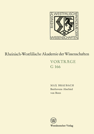 Buchcover Beethovens Abschied von Bonn | Max Braubach | EAN 9783663023432 | ISBN 3-663-02343-5 | ISBN 978-3-663-02343-2