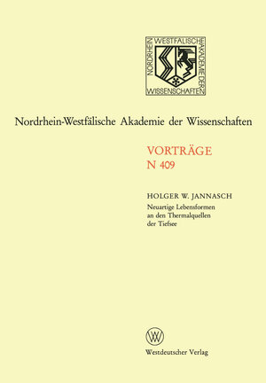 Buchcover Neuartige Lebensformen an den Thermalquellen der Tiefsee | Holger W. Jannasch | EAN 9783663067535 | ISBN 3-663-06753-X | ISBN 978-3-663-06753-5