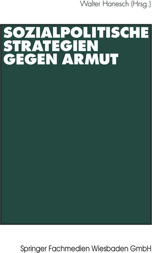 Buchcover Sozialpolitische Strategien gegen Armut  | EAN 9783663078326 | ISBN 3-663-07832-9 | ISBN 978-3-663-07832-6