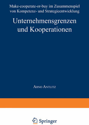 Buchcover Unternehmensgrenzen und Kooperationen  | EAN 9783663090793 | ISBN 3-663-09079-5 | ISBN 978-3-663-09079-3