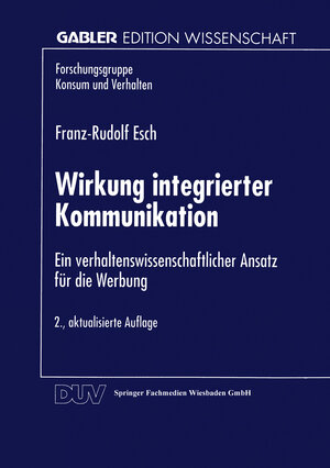 Buchcover Wirkung integrierter Kommunikation  | EAN 9783663091394 | ISBN 3-663-09139-2 | ISBN 978-3-663-09139-4