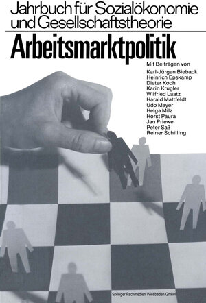 Buchcover Arbeitsmarktpolitik  | EAN 9783663092872 | ISBN 3-663-09287-9 | ISBN 978-3-663-09287-2