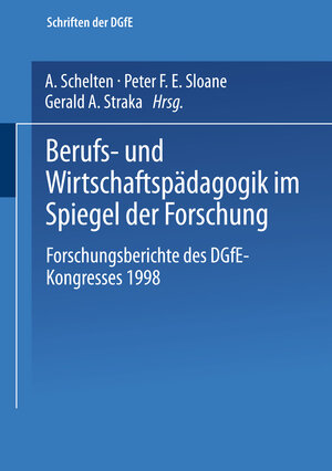 Buchcover Berufs- und Wirtschaftspädagogik im Spiegel der Forschung  | EAN 9783663093688 | ISBN 3-663-09368-9 | ISBN 978-3-663-09368-8