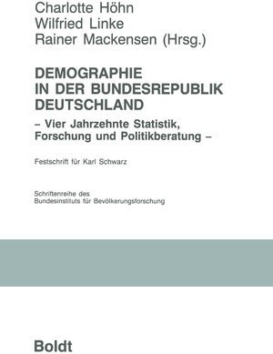 Buchcover Demographie in der Bundesrepublik Deutschland  | EAN 9783663095767 | ISBN 3-663-09576-2 | ISBN 978-3-663-09576-7