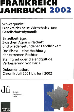 Buchcover Frankreich-Jahrbuch 2002 | Lothar Albertin | EAN 9783663100928 | ISBN 3-663-10092-8 | ISBN 978-3-663-10092-8
