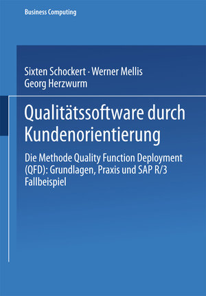 Buchcover Qualitätssoftware durch Kundenorientierung | Sixten Schockert | EAN 9783663112242 | ISBN 3-663-11224-1 | ISBN 978-3-663-11224-2