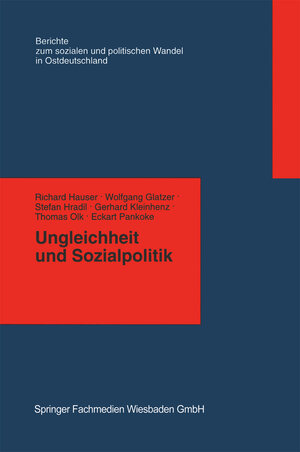 Buchcover Ungleichheit und Sozialpolitik | Richard Hauser | EAN 9783663116899 | ISBN 3-663-11689-1 | ISBN 978-3-663-11689-9