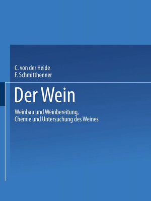 Buchcover Der Wein | Carl Heide | EAN 9783663201809 | ISBN 3-663-20180-5 | ISBN 978-3-663-20180-9