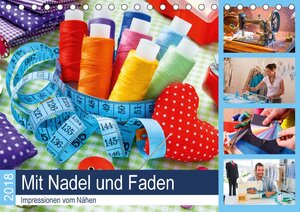 Buchcover Mit Nadel und Faden 2018. Impressionen vom Nähen (Tischkalender 2018 DIN A5 quer) | Steffani Lehmann (Hrsg.) | EAN 9783669361958 | ISBN 3-669-36195-2 | ISBN 978-3-669-36195-8