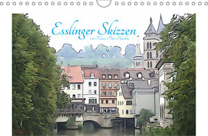Buchcover Esslinger Skizzen (Wandkalender 2019 DIN A4 quer) | Klaus-Peter Huschka | EAN 9783669819725 | ISBN 3-669-81972-X | ISBN 978-3-669-81972-5