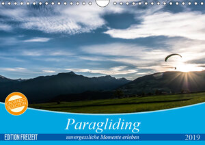 Buchcover Paragliding - unvergessliche Momente erleben (Wandkalender 2019 DIN A4 quer) | Andy Frötscher - moments in air | EAN 9783670067733 | ISBN 3-670-06773-6 | ISBN 978-3-670-06773-3