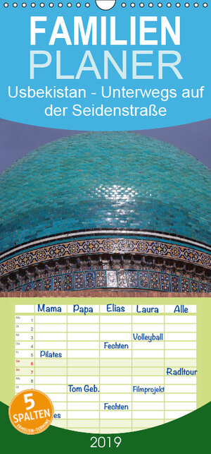 Buchcover Usbekistan - Unterwegs auf der Seidenstraße - Familienplaner hoch (Wandkalender 2019 , 21 cm x 45 cm, hoch) | Pia Thauwald | EAN 9783670219743 | ISBN 3-670-21974-9 | ISBN 978-3-670-21974-3