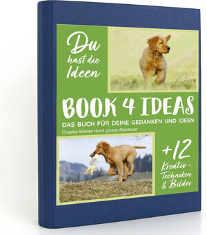 Buchcover BOOK 4 IDEAS modern | Chesley Kleiner Hund grosse Abenteuer, Notizbuch, Bullet Journal mit Kreativitätstechniken und Bildern, DIN A5  | EAN 9783672699031 | ISBN 3-672-69903-9 | ISBN 978-3-672-69903-1