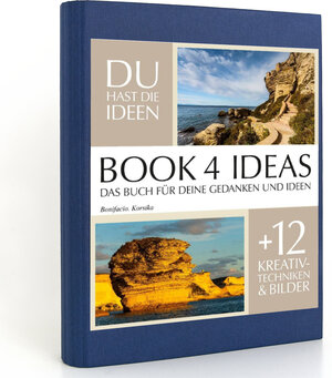 Buchcover BOOK 4 IDEAS classic | Bonifacio. Korsika, Notizbuch, Bullet Journal mit Kreativitätstechniken und Bildern, DIN A5  | EAN 9783672759841 | ISBN 3-672-75984-8 | ISBN 978-3-672-75984-1