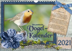 Buchcover Der poetische Vogelkalender (Wandkalender 2022 DIN A4 quer) | Sabine Löwer | EAN 9783672827748 | ISBN 3-672-82774-6 | ISBN 978-3-672-82774-8
