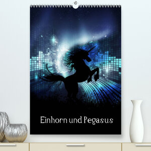 Buchcover Einhorn und Pegasus (Premium, hochwertiger DIN A2 Wandkalender 2022, Kunstdruck in Hochglanz) | Simone Gatterwe | EAN 9783673056390 | ISBN 3-673-05639-5 | ISBN 978-3-673-05639-0