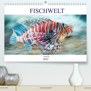 Buchcover Fischwelt - Artwork (Premium, hochwertiger DIN A2 Wandkalender 2022, Kunstdruck in Hochglanz) | Liselotte Brunner-Klaus | EAN 9783673619533 | ISBN 3-673-61953-5 | ISBN 978-3-673-61953-3