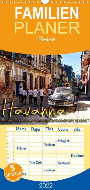 Buchcover Familienplaner Havanna - Ansichten einer bemerkenswerten Stadt (Wandkalender 2022 , 21 cm x 45 cm, hoch) | Jens Schneider | EAN 9783673629105 | ISBN 3-673-62910-7 | ISBN 978-3-673-62910-5
