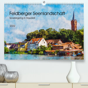 Buchcover Feldberger Seenlandschaft - Spaziergang in Aquarell (Premium, hochwertiger DIN A2 Wandkalender 2022, Kunstdruck in Hochglanz) | Kerstin Waurick | EAN 9783673917189 | ISBN 3-673-91718-8 | ISBN 978-3-673-91718-9