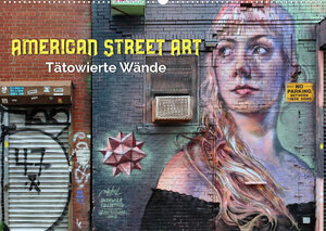 Buchcover American Street Art - tätowierte Wände (Wandkalender 2022 DIN A2 quer) | Peter Kersten | EAN 9783673919978 | ISBN 3-673-91997-0 | ISBN 978-3-673-91997-8