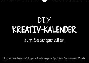 Buchcover Bastelkalender: DIY Kreativ-Kalender -schwarz- (Wandkalender 2023 DIN A3 quer) | Michael Speer | EAN 9783674229205 | ISBN 3-674-22920-X | ISBN 978-3-674-22920-5