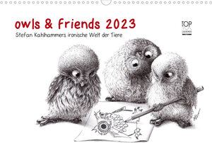 Buchcover owls & friends 2023 (Wandkalender 2023 DIN A3 quer) | Stefan Kahlhammer | EAN 9783674251381 | ISBN 3-674-25138-8 | ISBN 978-3-674-25138-1