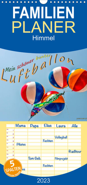 Buchcover Familienplaner Mein schöner bunter Luftballon (Wandkalender 2023 , 21 cm x 45 cm, hoch) | Peter Roder | EAN 9783674889348 | ISBN 3-674-88934-X | ISBN 978-3-674-88934-8