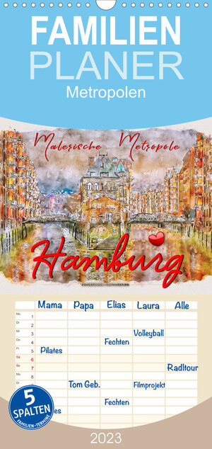 Buchcover Familienplaner Hamburg - malerische Metropole (Wandkalender 2023 , 21 cm x 45 cm, hoch) | Peter Roder | EAN 9783674976802 | ISBN 3-674-97680-3 | ISBN 978-3-674-97680-2