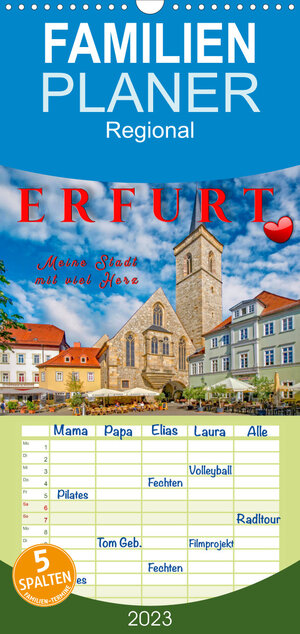 Buchcover Familienplaner Erfurt - meine Stadt mit viel Herz (Wandkalender 2023 , 21 cm x 45 cm, hoch) | Peter Roder | EAN 9783674978127 | ISBN 3-674-97812-1 | ISBN 978-3-674-97812-7