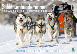 Buchcover Schlittenhunderennen: Rasantes Schneetreiben - Edition Funsport (Wandkalender 2023 DIN A2 quer) | CALVENDO | EAN 9783675175952 | ISBN 3-675-17595-2 | ISBN 978-3-675-17595-2