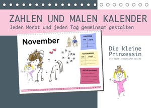 Buchcover Zahlen und Malen Kalender mit der kleinen Prinzessin (Tischkalender 2023 DIN A5 quer) | steckandose | EAN 9783675189935 | ISBN 3-675-18993-7 | ISBN 978-3-675-18993-5