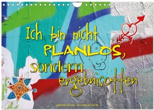 Buchcover Ich bin nicht planlos, sondern ergebnisoffen (Wandkalender 2024 DIN A4 quer), CALVENDO Monatskalender | Gabriele Gerner | EAN 9783675494558 | ISBN 3-675-49455-1 | ISBN 978-3-675-49455-8