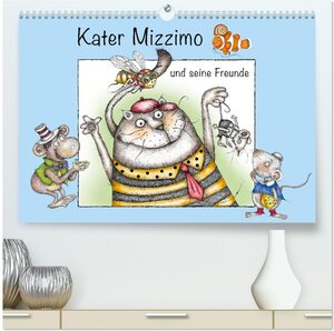 Buchcover Kater Mizzimo und seine Freunde (hochwertiger Premium Wandkalender 2024 DIN A2 quer), Kunstdruck in Hochglanz | Marion Krätschmer | EAN 9783675542396 | ISBN 3-675-54239-4 | ISBN 978-3-675-54239-6