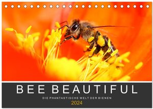 Buchcover Bee Beautiful - Die phantastische Welt der Bienen (Tischkalender 2024 DIN A5 quer), CALVENDO Monatskalender | Andrea Schwarz | EAN 9783675547735 | ISBN 3-675-54773-6 | ISBN 978-3-675-54773-5