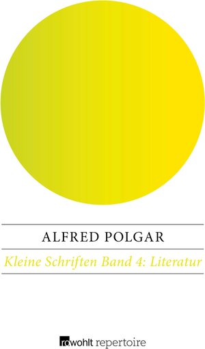 Buchcover Literatur | Alfred Polgar | EAN 9783688100965 | ISBN 3-688-10096-4 | ISBN 978-3-688-10096-5