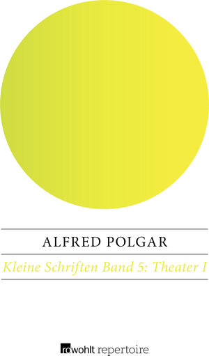 Buchcover Theater I | Alfred Polgar | EAN 9783688100972 | ISBN 3-688-10097-2 | ISBN 978-3-688-10097-2