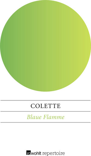 Buchcover Blaue Flamme | Colette | EAN 9783688101856 | ISBN 3-688-10185-5 | ISBN 978-3-688-10185-6