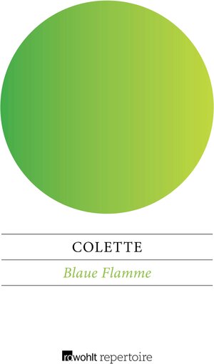 Buchcover Blaue Flamme | Colette | EAN 9783688101863 | ISBN 3-688-10186-3 | ISBN 978-3-688-10186-3