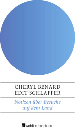 Buchcover Notizen über Besuche auf dem Land | Cheryl Benard | EAN 9783688103416 | ISBN 3-688-10341-6 | ISBN 978-3-688-10341-6