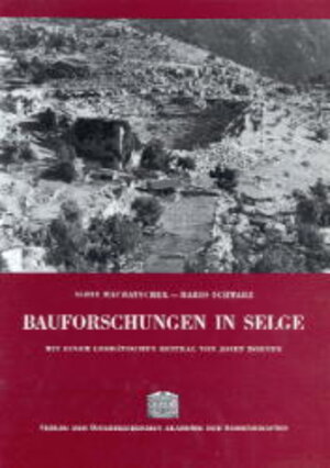 Buchcover Bauforschungen in Selge | Alois Machatschek | EAN 9783700104223 | ISBN 3-7001-0422-7 | ISBN 978-3-7001-0422-3