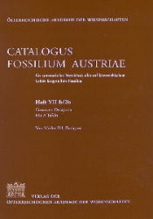 Buchcover Catalogus Fossilium Austriae. Ein systematisches Verzeichnis aller... / Crustacea Decapoda | Pál Müller | EAN 9783700127239 | ISBN 3-7001-2723-5 | ISBN 978-3-7001-2723-9