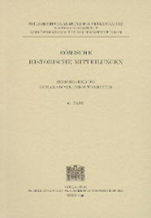 Buchcover Römische Historische Mitteilungen / Römische Historische Mitteilungen Band 41  | EAN 9783700128410 | ISBN 3-7001-2841-X | ISBN 978-3-7001-2841-0