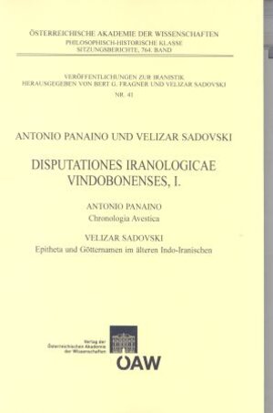 Buchcover Disputationes Iranologicae Vindobonensis, I. | Velizar Sadovski | EAN 9783700139638 | ISBN 3-7001-3963-2 | ISBN 978-3-7001-3963-8