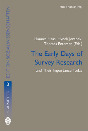 Buchcover The Early Days of Survey Research and Their Importance Today  | EAN 9783700317937 | ISBN 3-7003-1793-X | ISBN 978-3-7003-1793-7